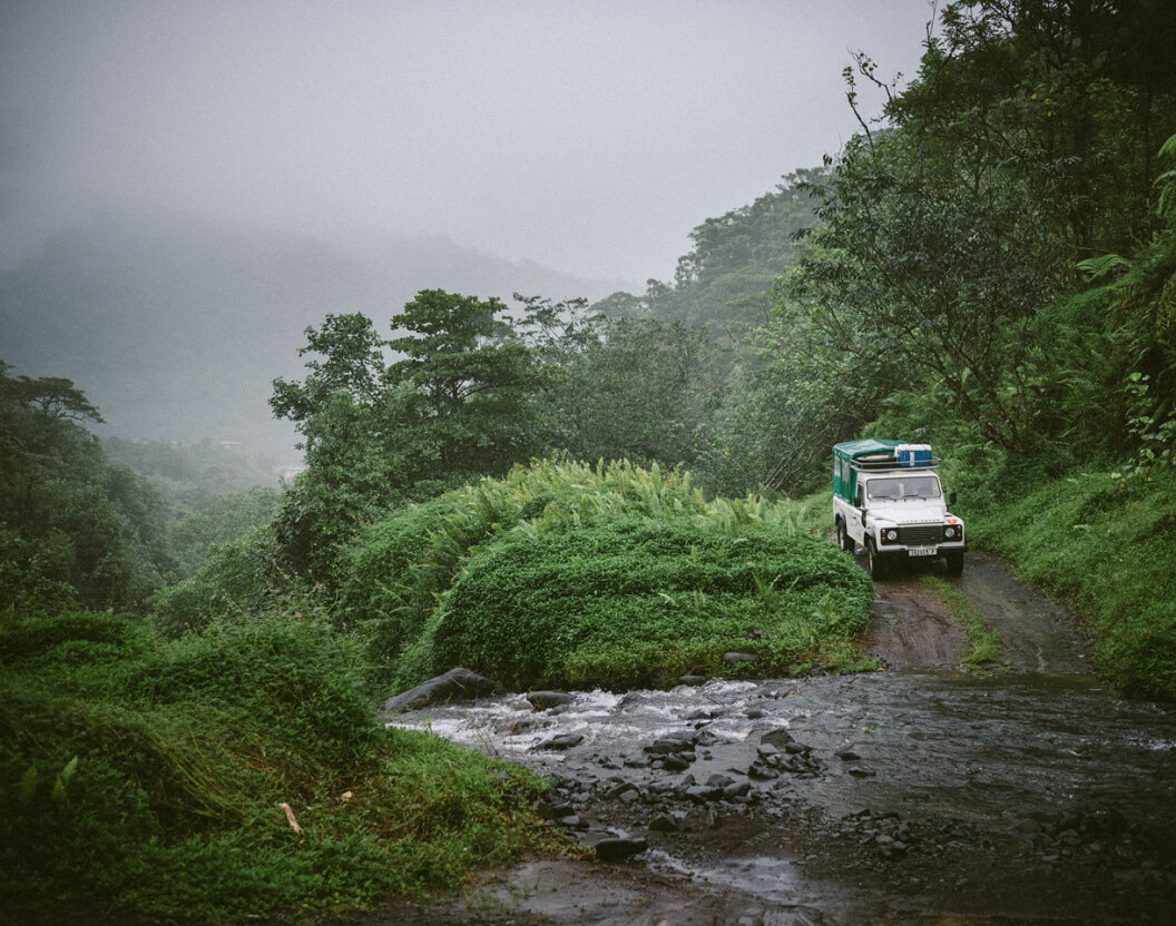 Car crossing river Adventure