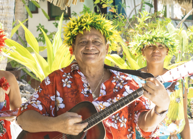 Happy Person with Guitar