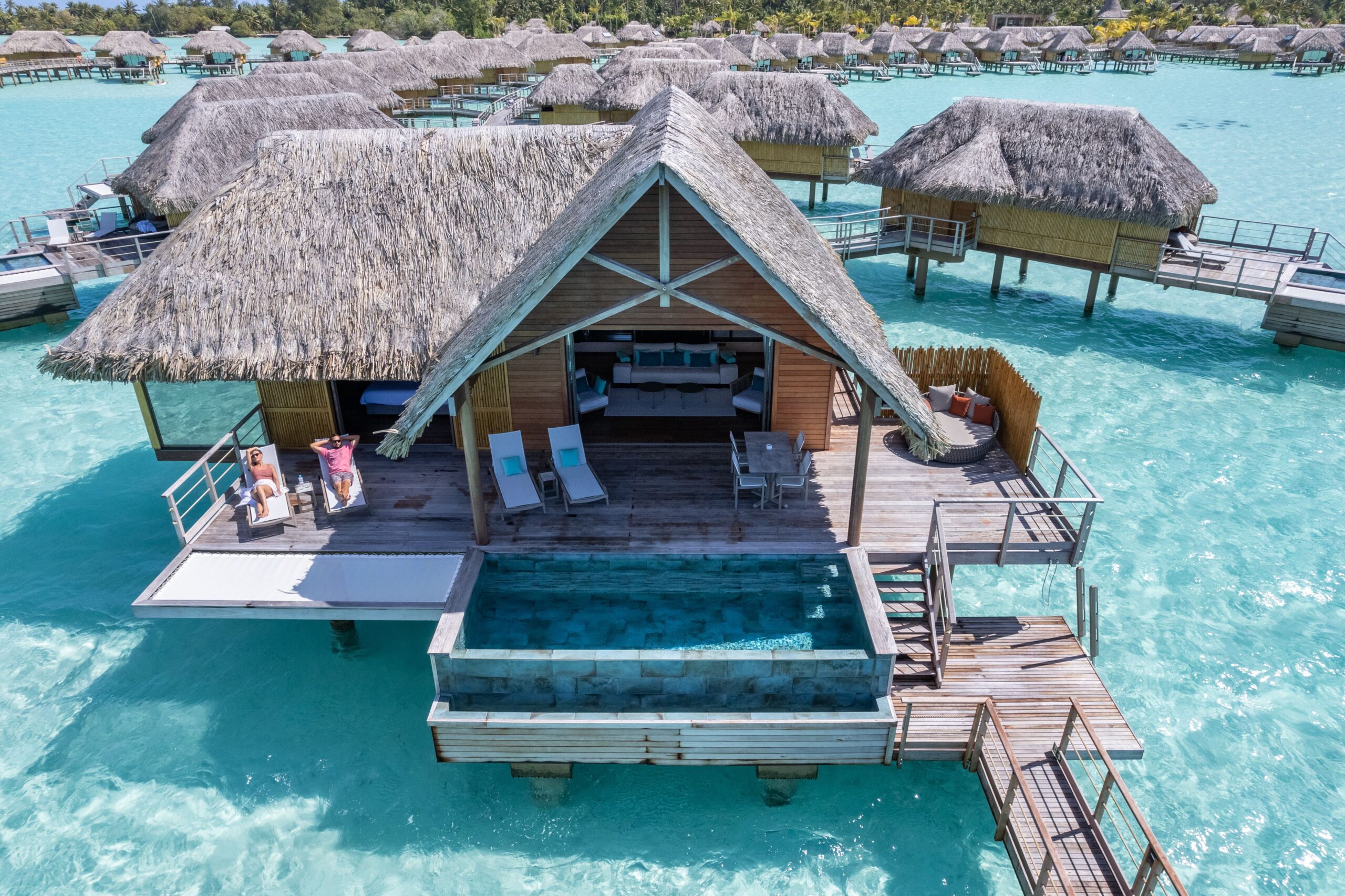 Bora Bora by Pearl, End of Pontoon Overwater Suite with Pool