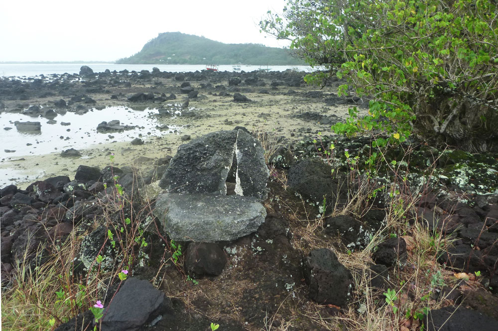 Ancient Throne of the Vaiahu Marae, Maupiti Island